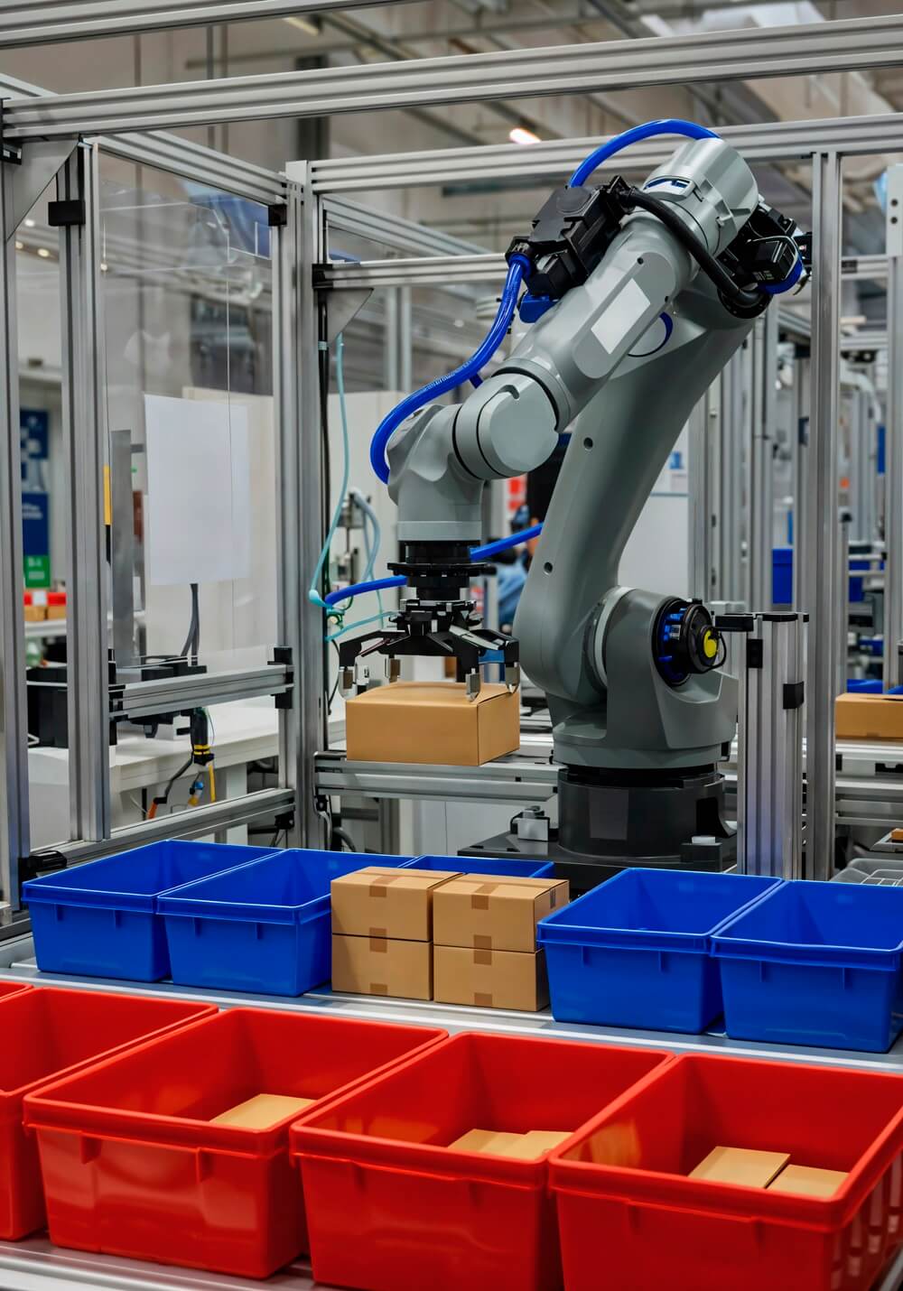 Robotic palletizer automation